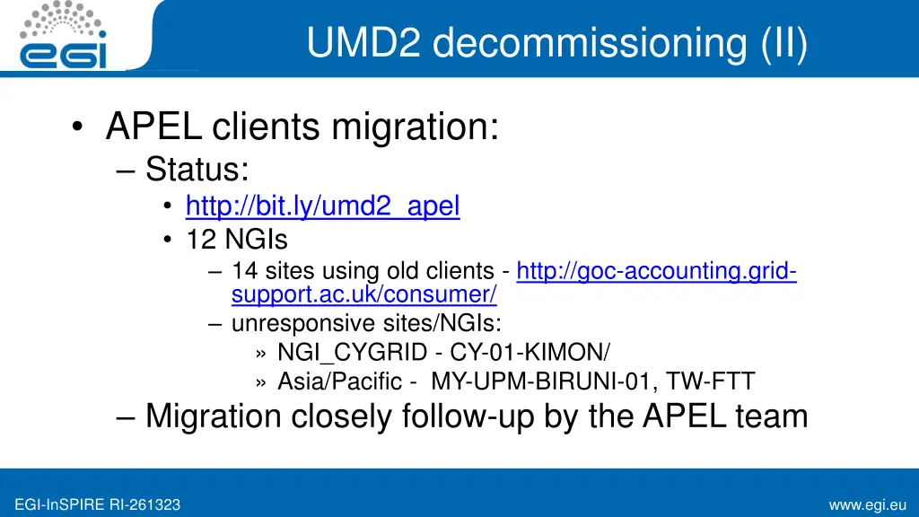 umd2 decommissioning ii