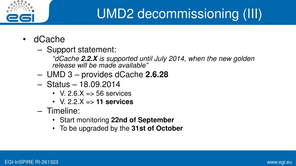 umd2 decommissioning iii