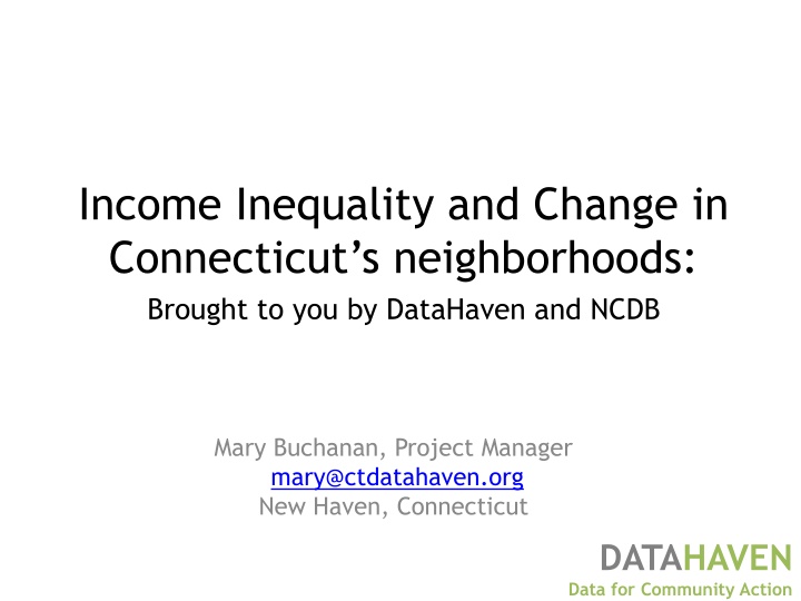 income inequality and change in connecticut