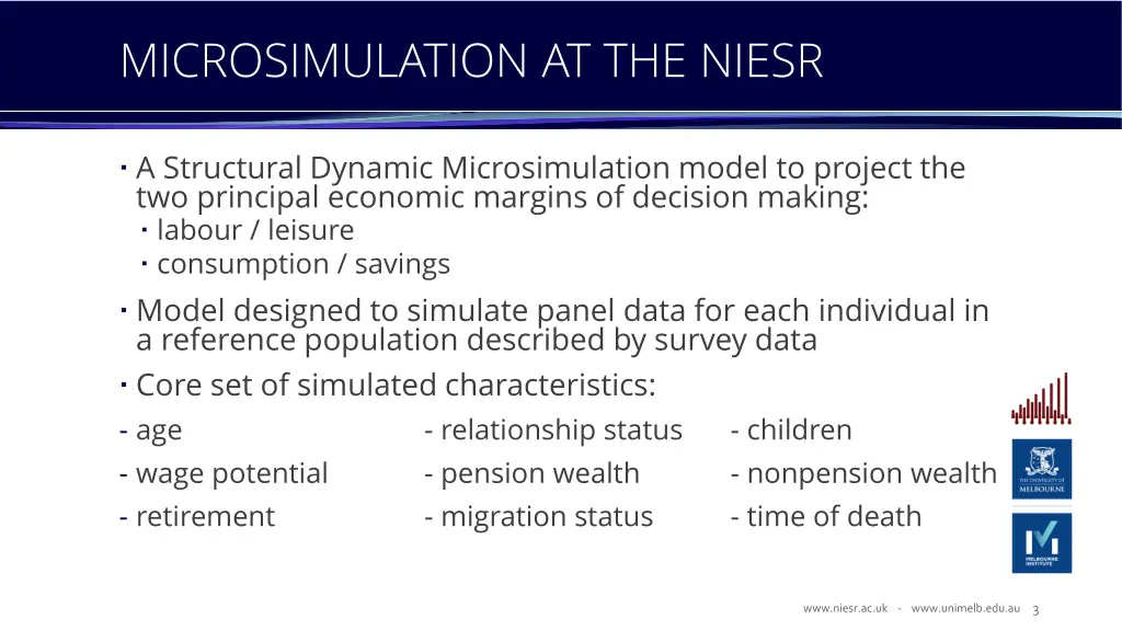 microsimulation at the niesr