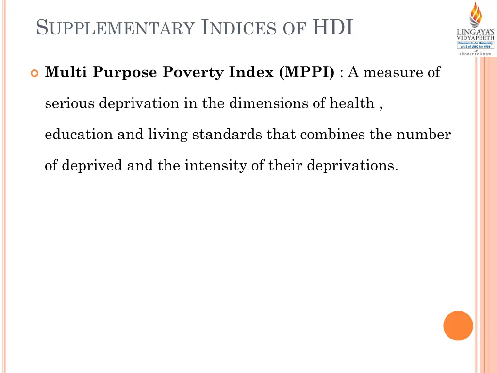 s upplementary i ndices of hdi 2