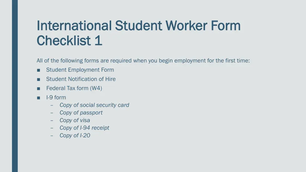 international student worker form international