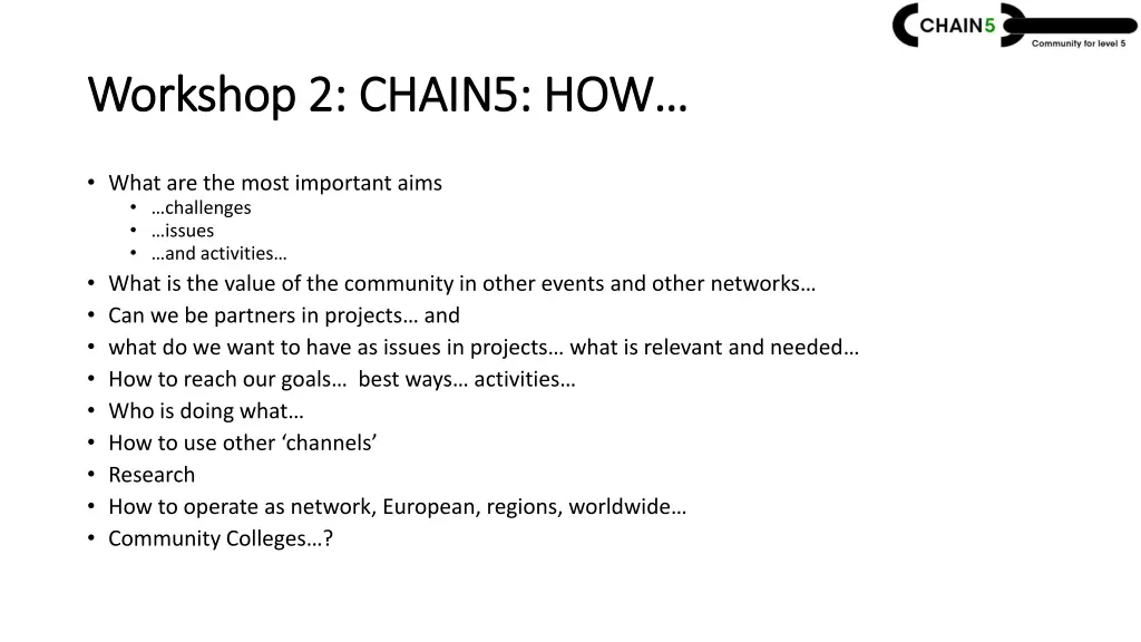 workshop 2 chain5 how workshop 2 chain5 how