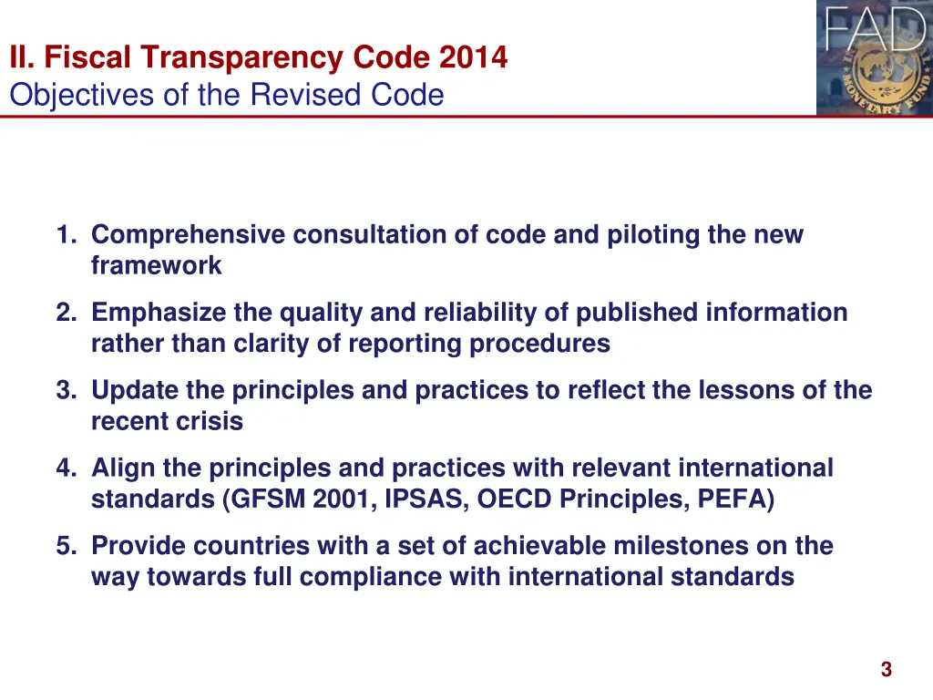 ii fiscal transparency code 2014 objectives