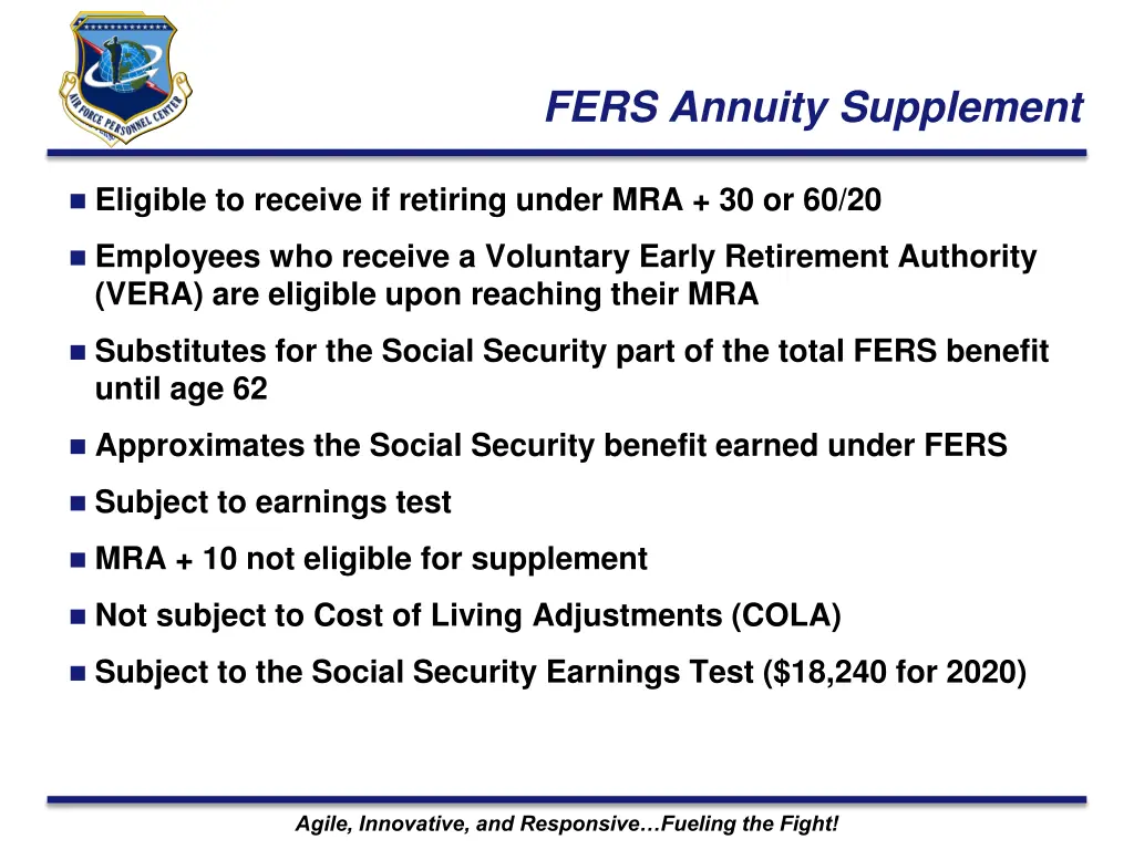 fers annuity supplement