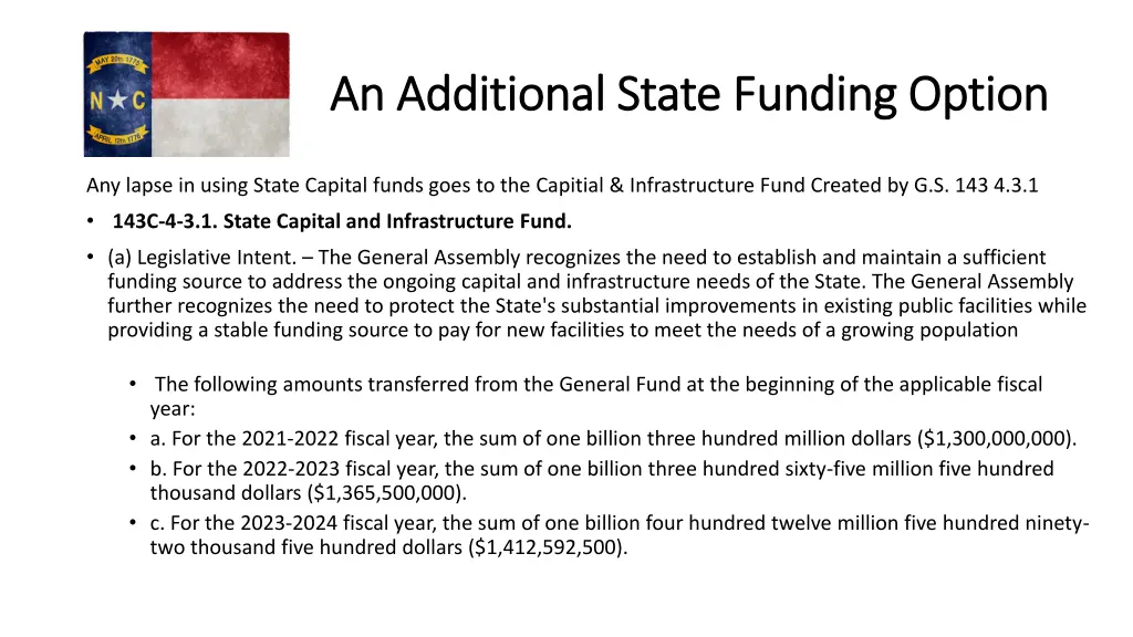 an additional state funding option an additional