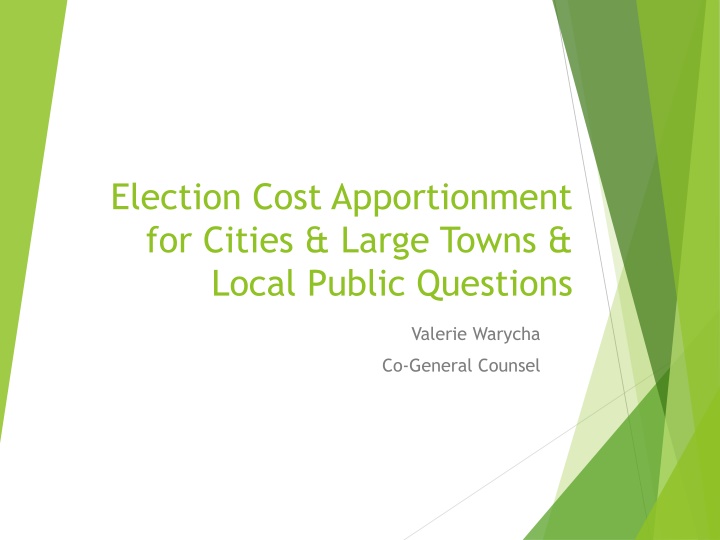 election cost apportionment for cities large