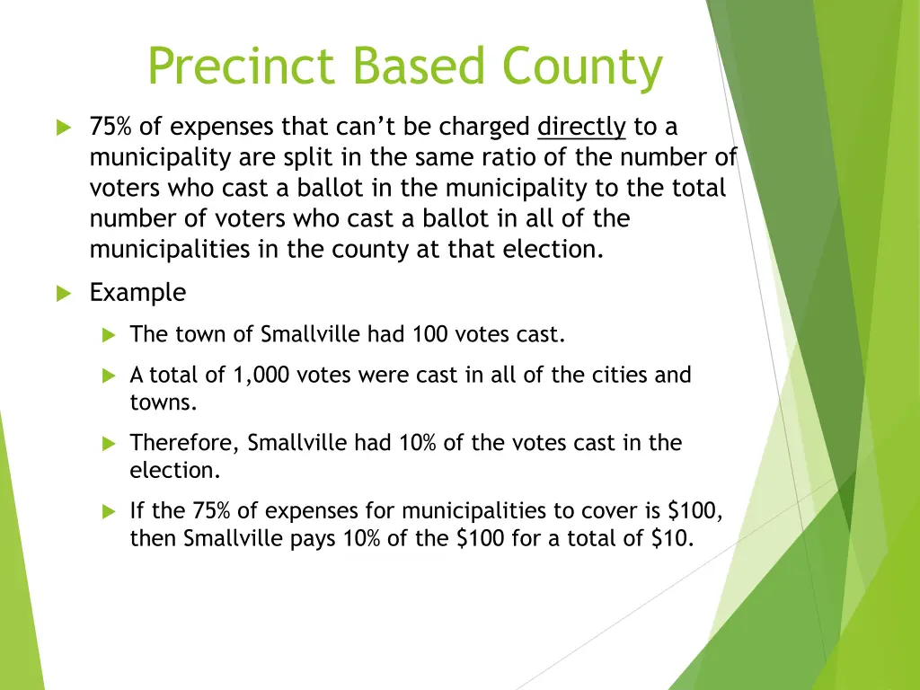 precinct based county 1