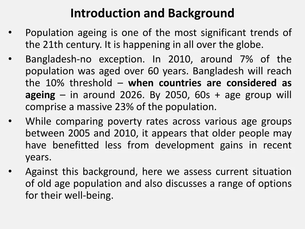 introduction and background