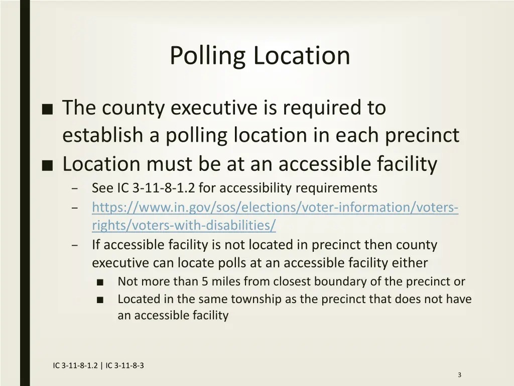 polling location