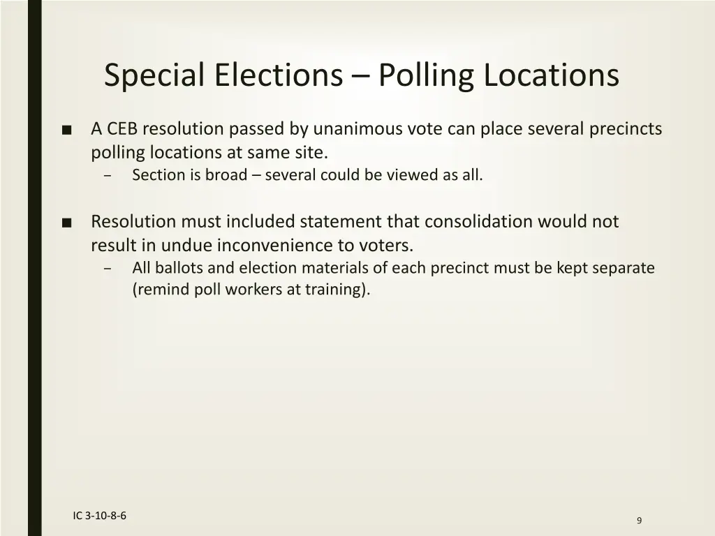 special elections polling locations 1