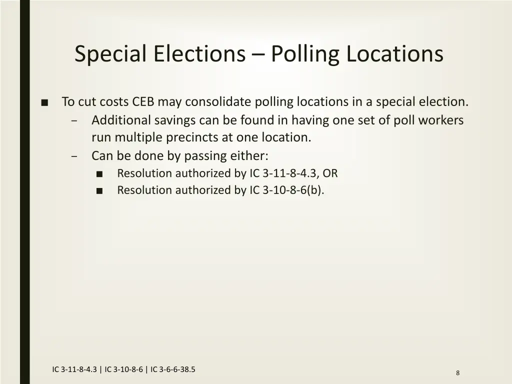 special elections polling locations
