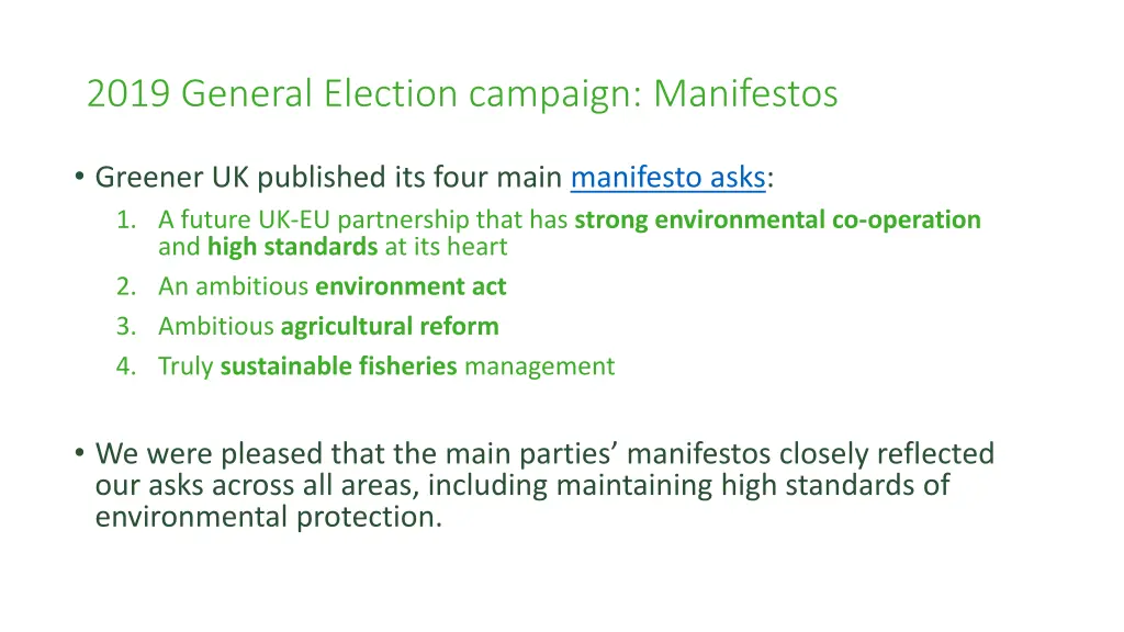 2019 general election campaign manifestos