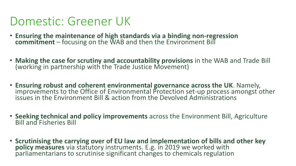 domestic greener uk ensuring the maintenance