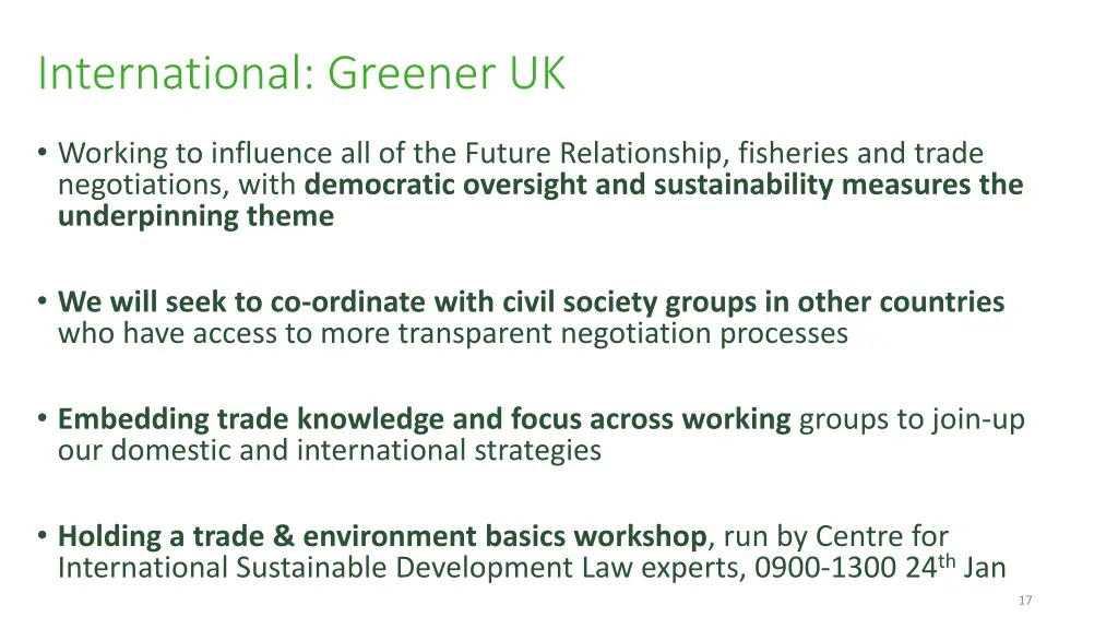 international greener uk