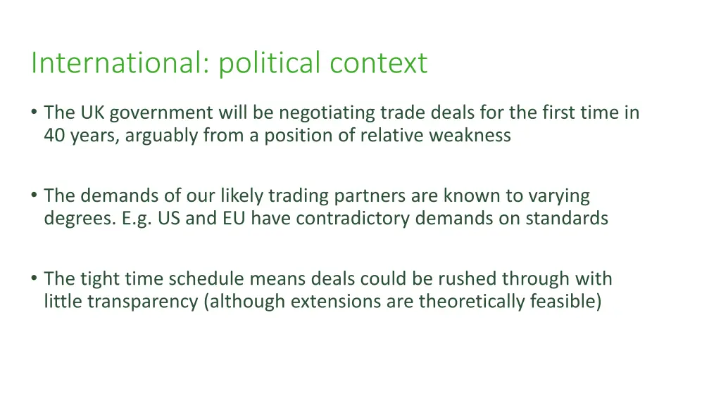 international political context