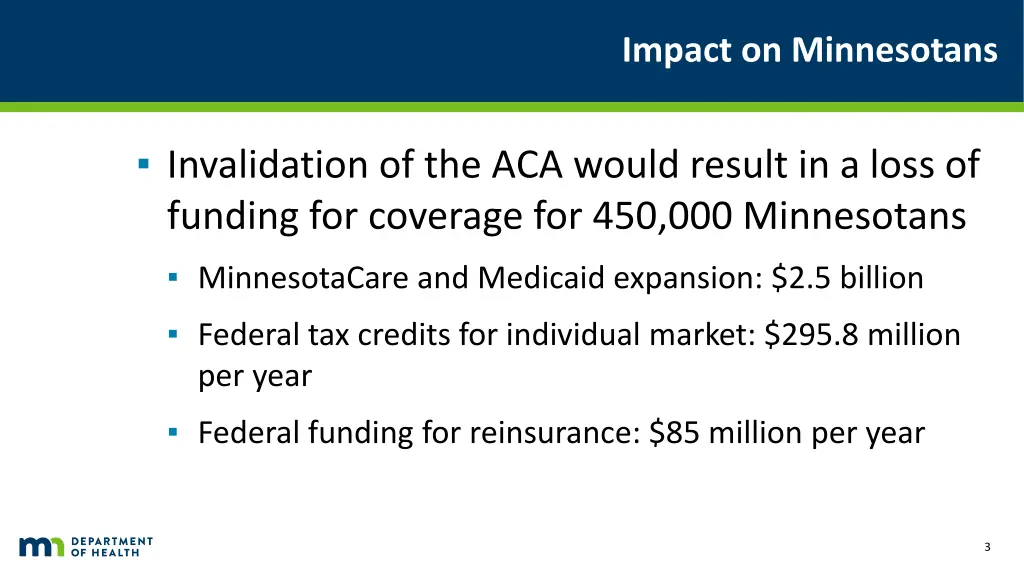 impact on minnesotans