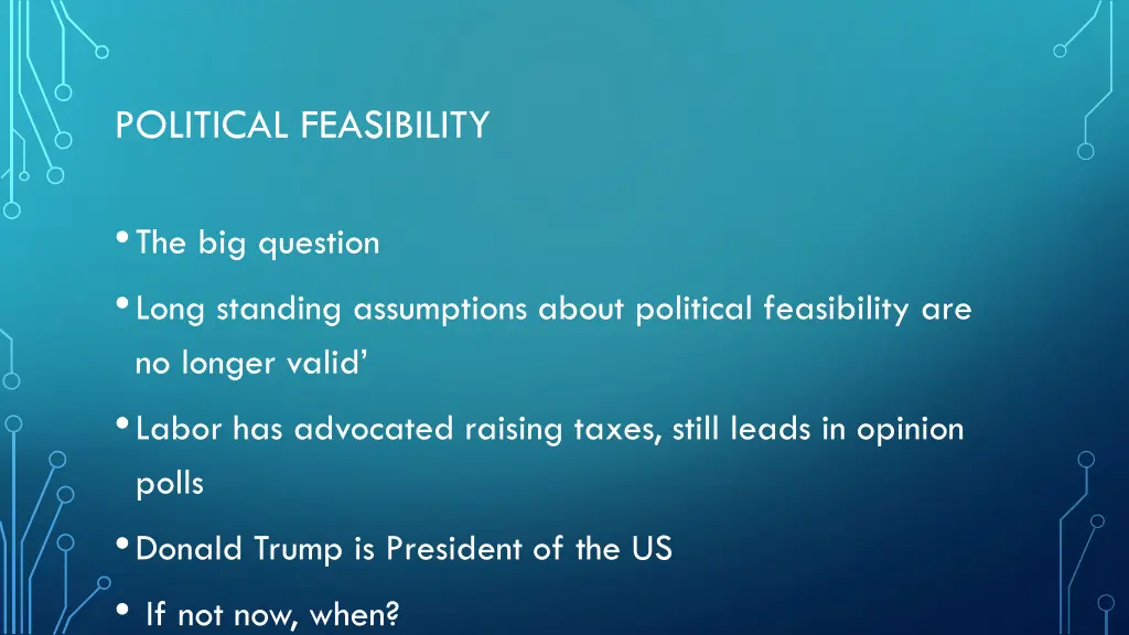 political feasibility