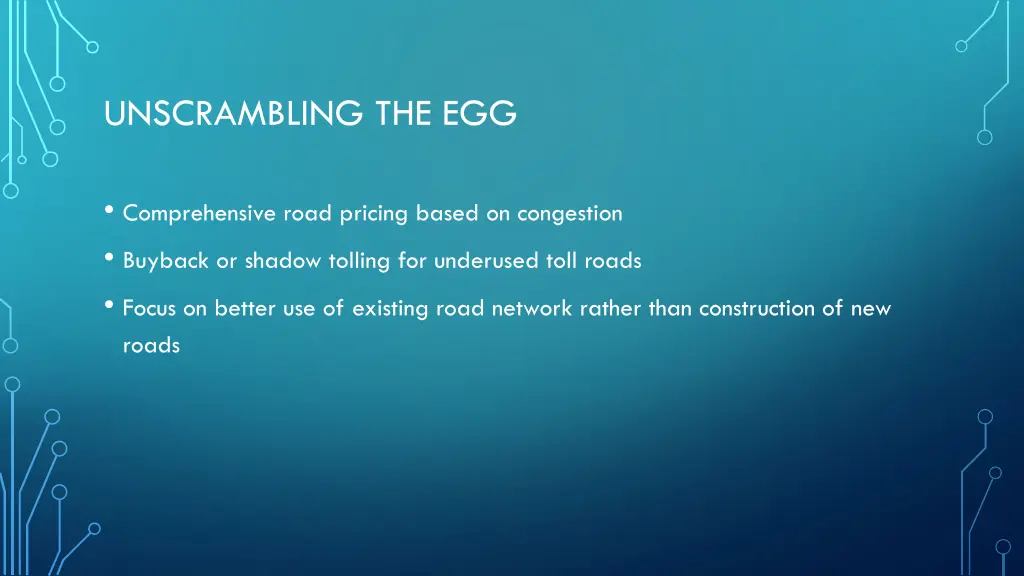 unscrambling the egg