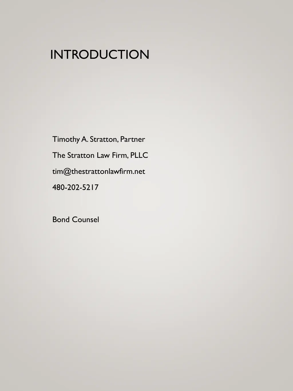 introduction