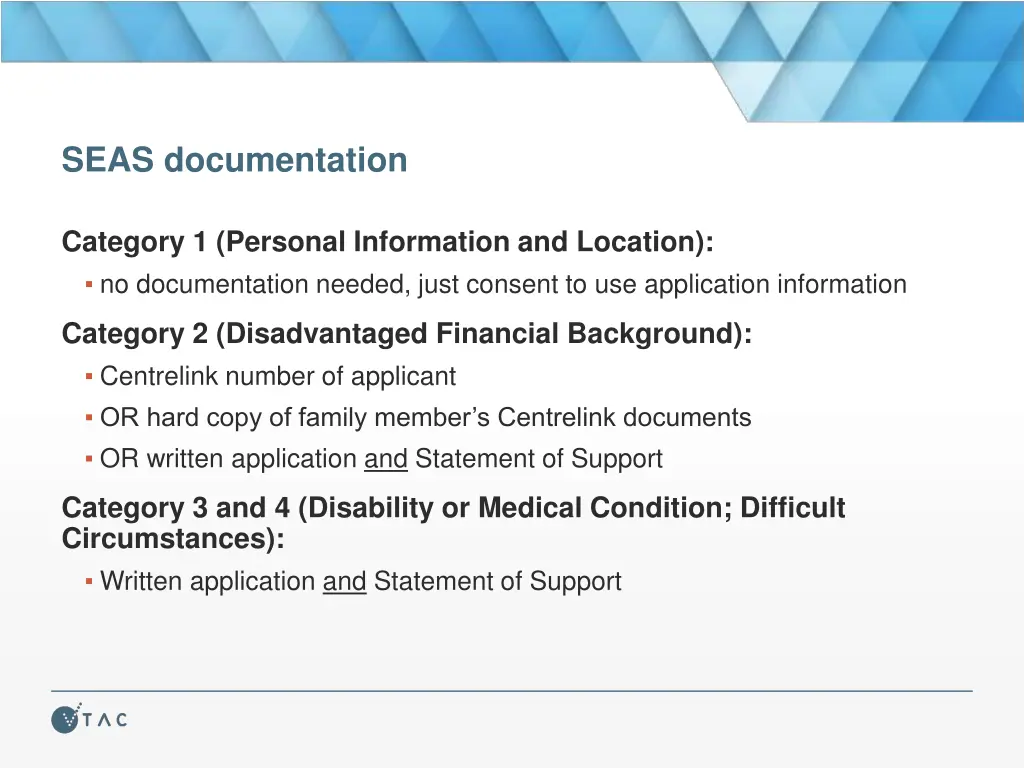 seas documentation
