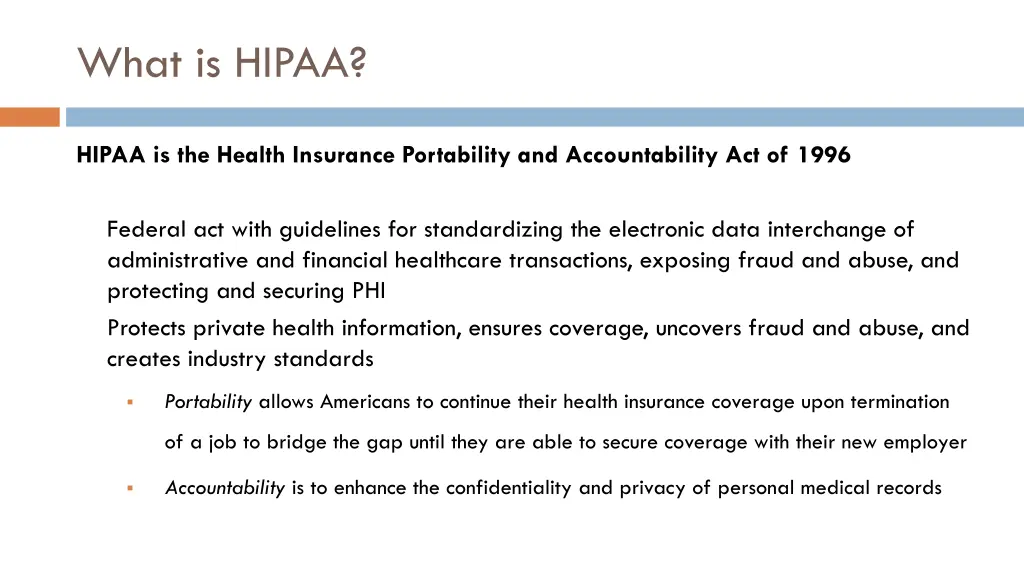 what is hipaa