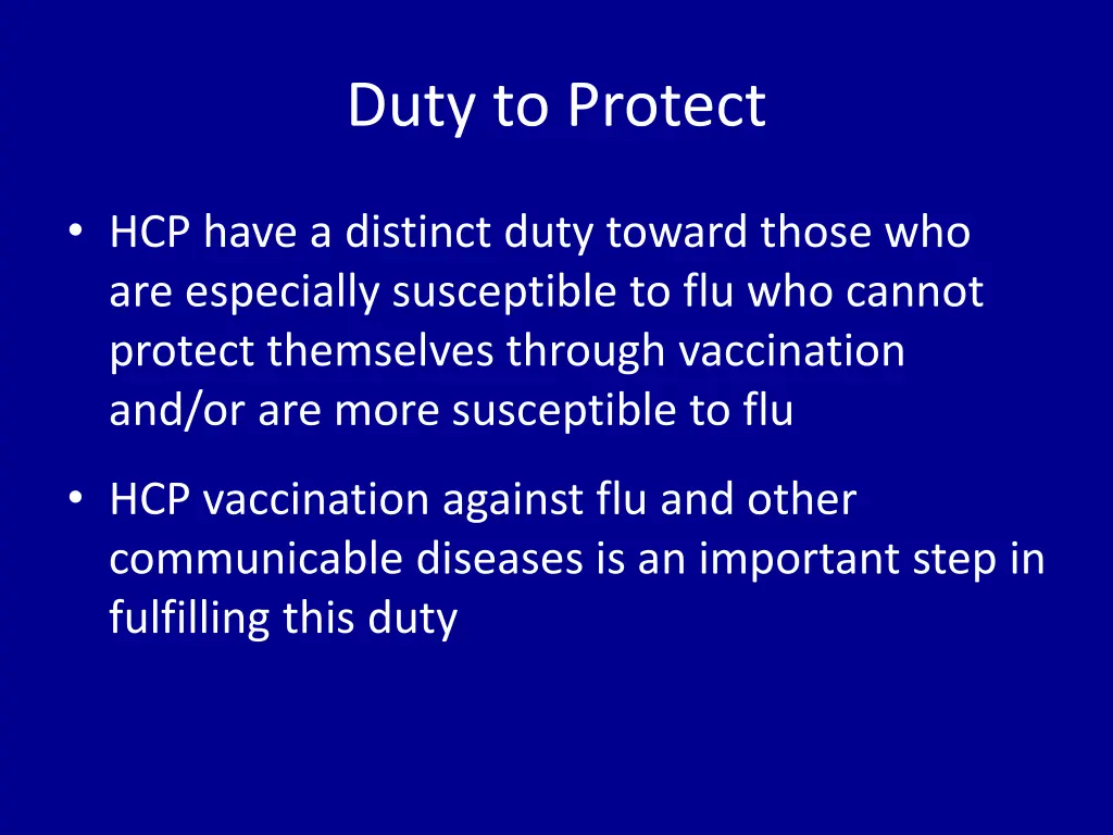 duty to protect