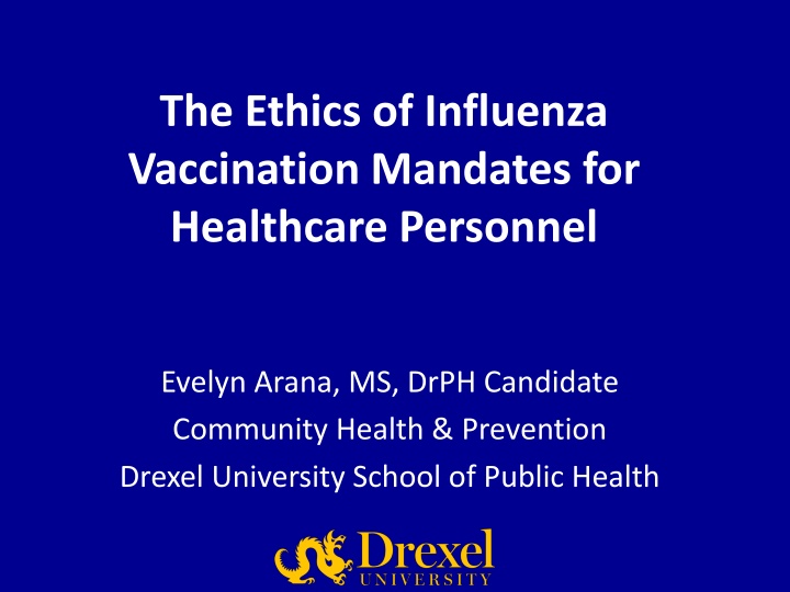 the ethics of influenza vaccination mandates