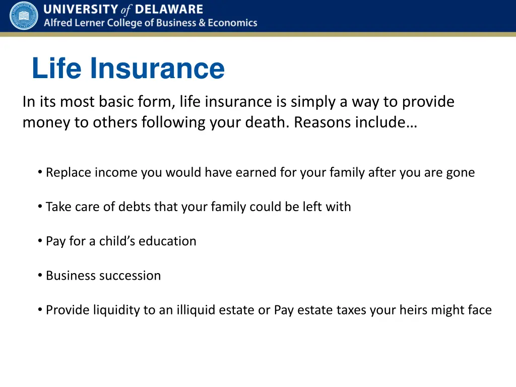 life insurance