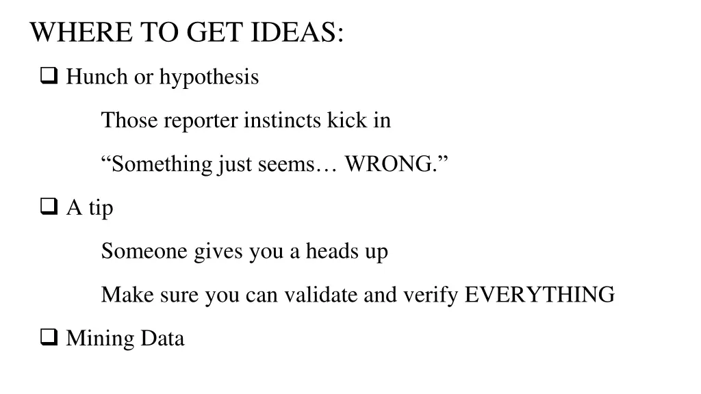 where to get ideas