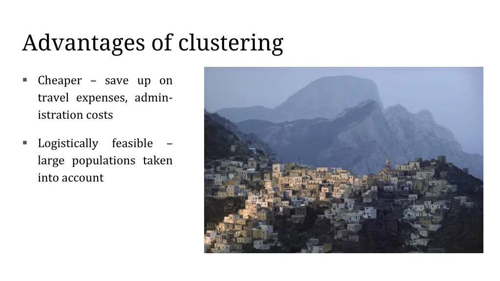 advantages of clustering