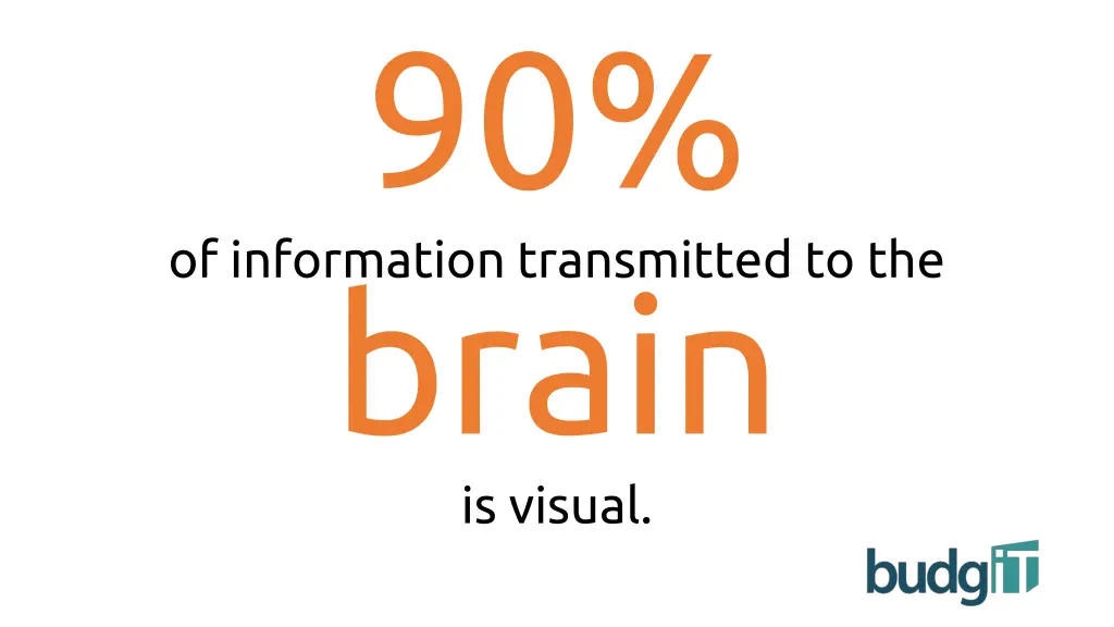 90 brain is visual