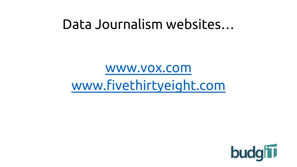 data journalism websites