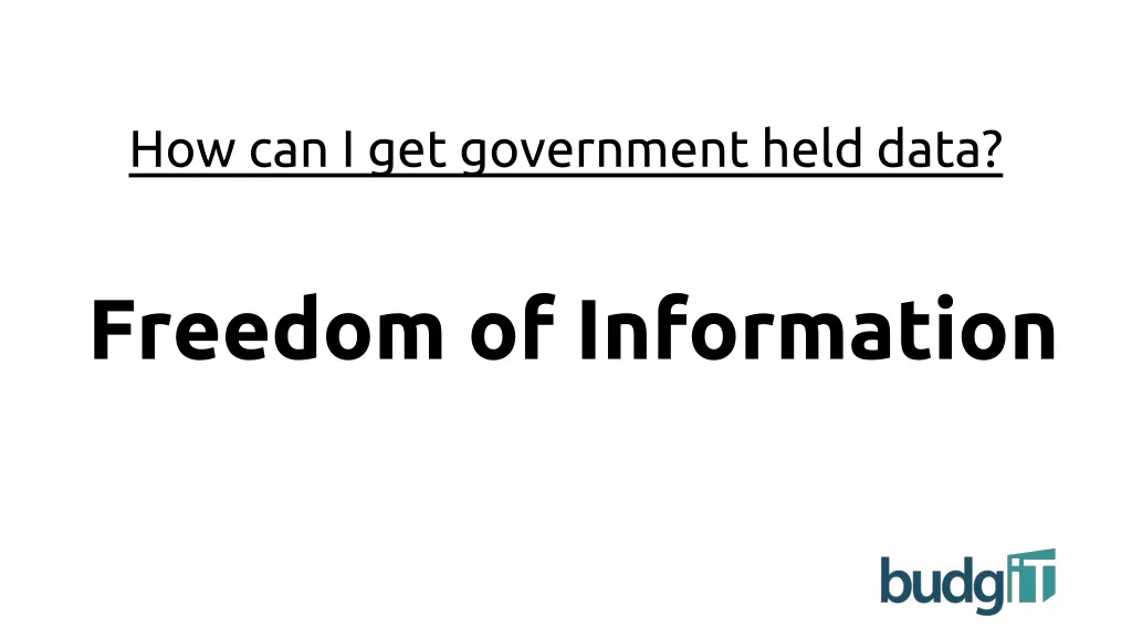 how can i get government held data