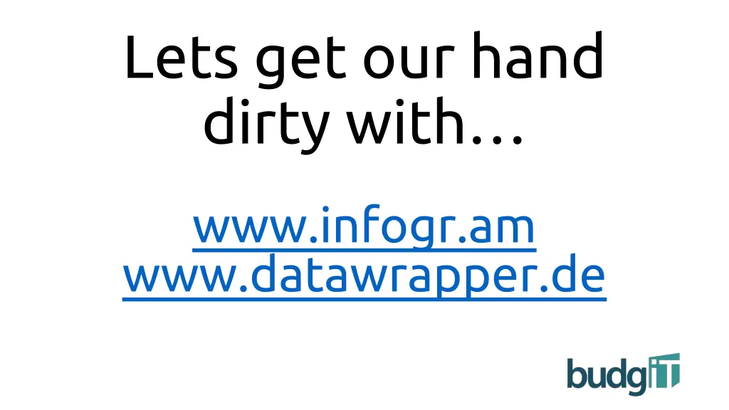 lets get our hand dirty with