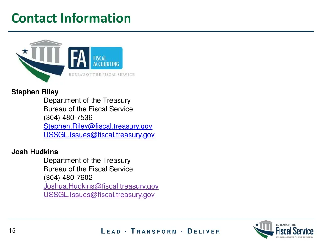 contact information