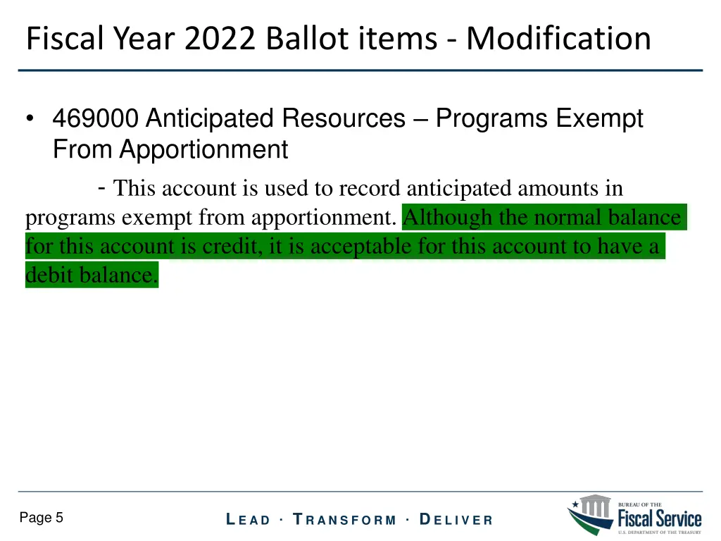 fiscal year 2022 ballot items modification