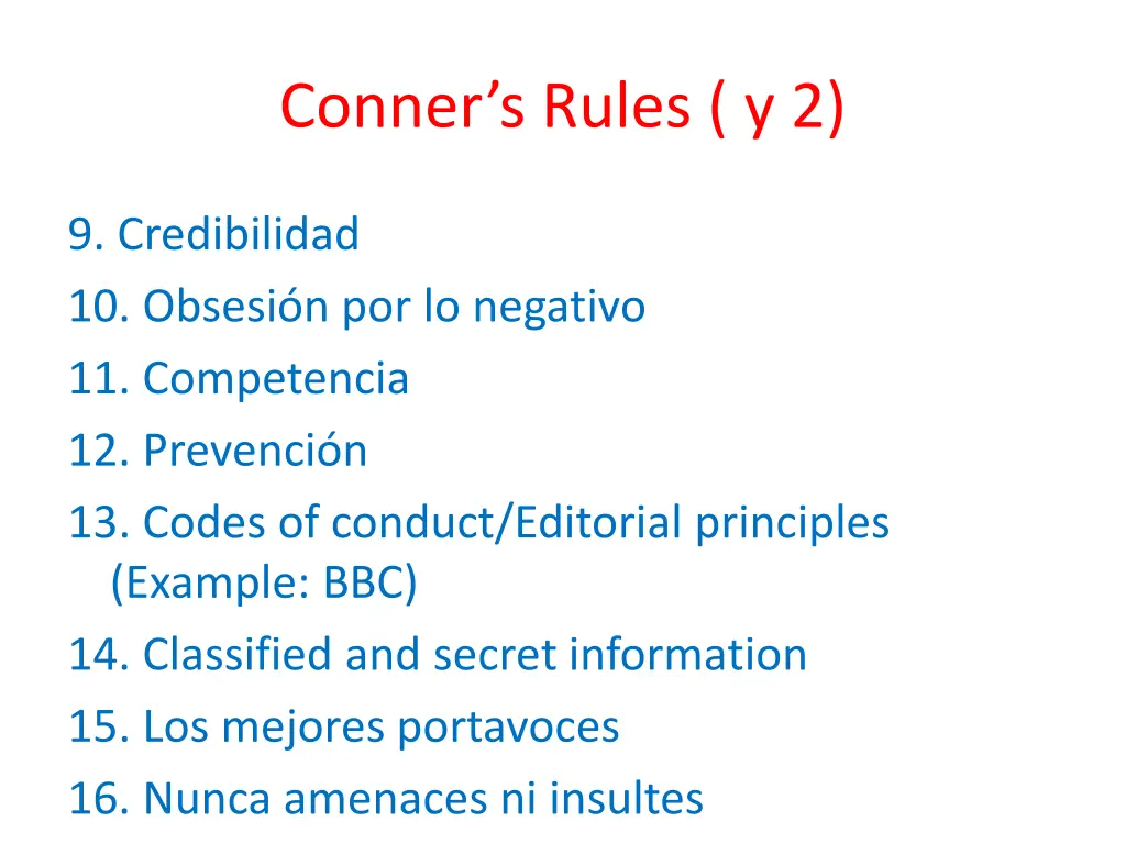 conner s rules y 2