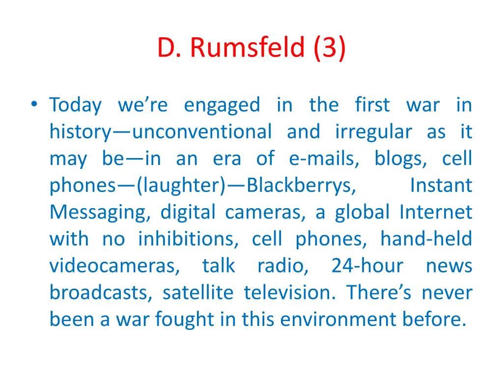 d rumsfeld 3