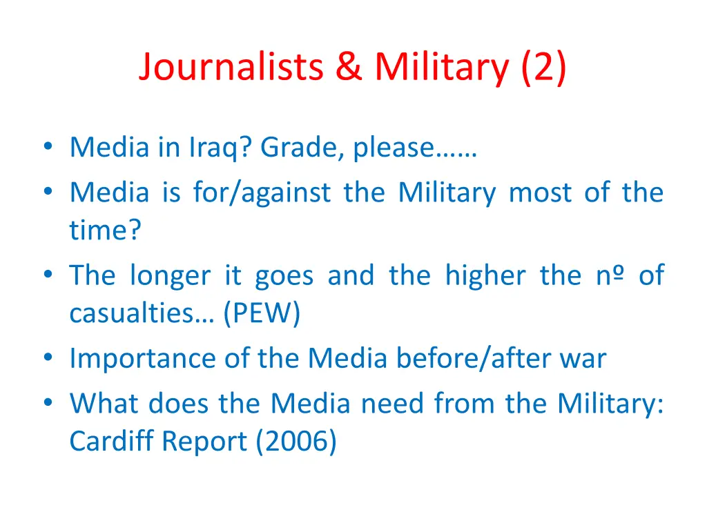 journalists military 2