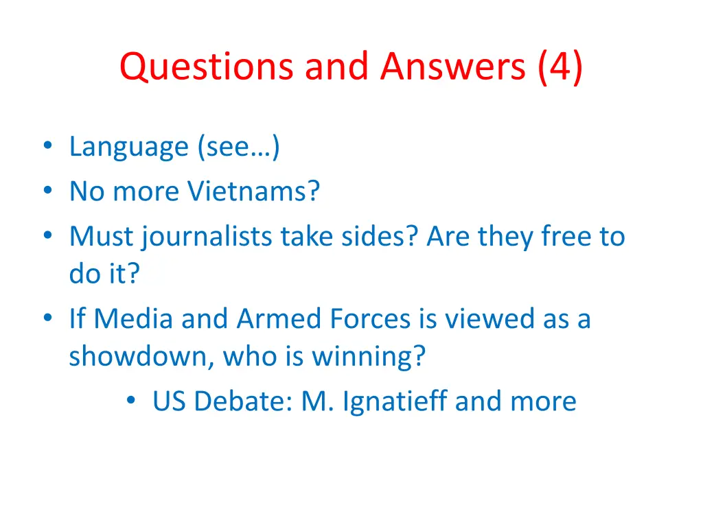 questions and answers 4