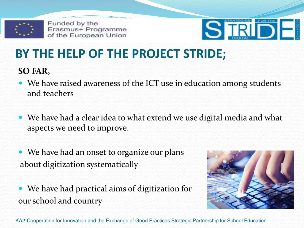 by the help of the project stride