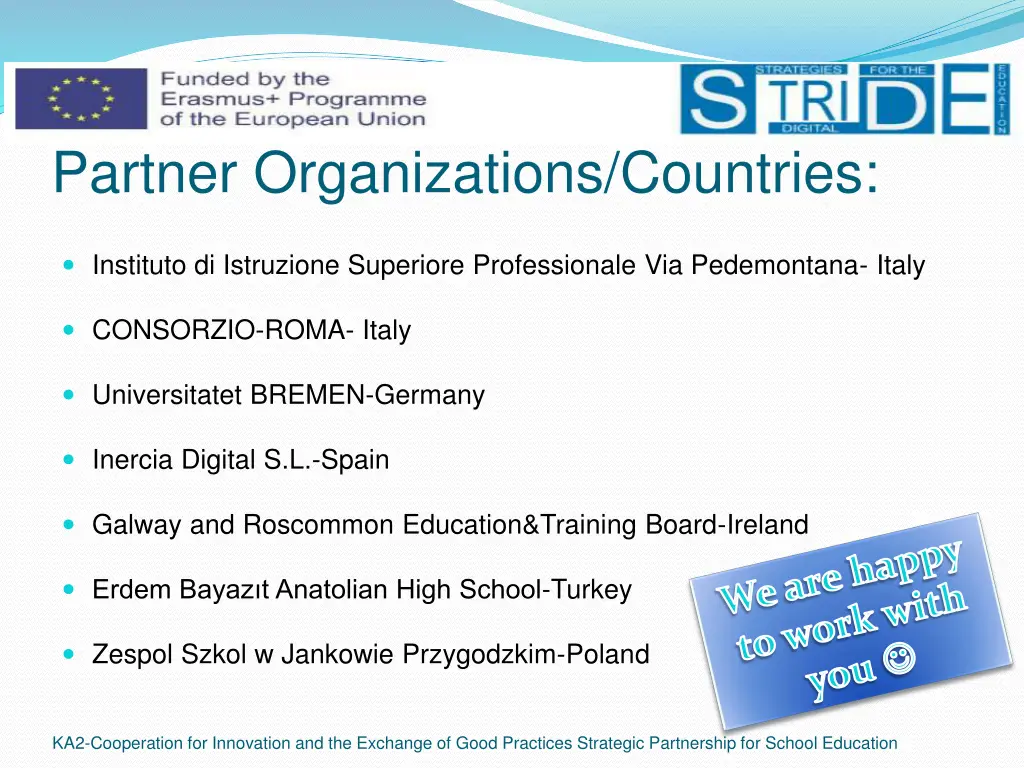 partner organizations countries