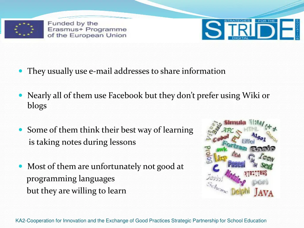 they usually use e mail addresses to share