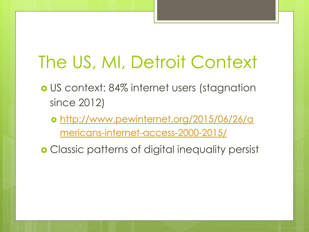 the us mi detroit context