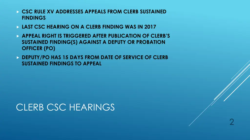 csc rule xv addresses appeals from clerb