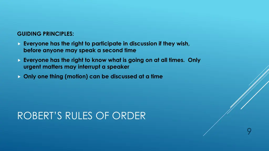 guiding principles