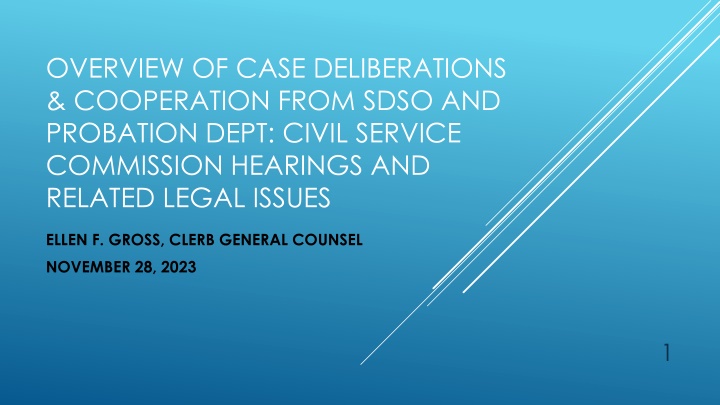 overview of case deliberations cooperation from