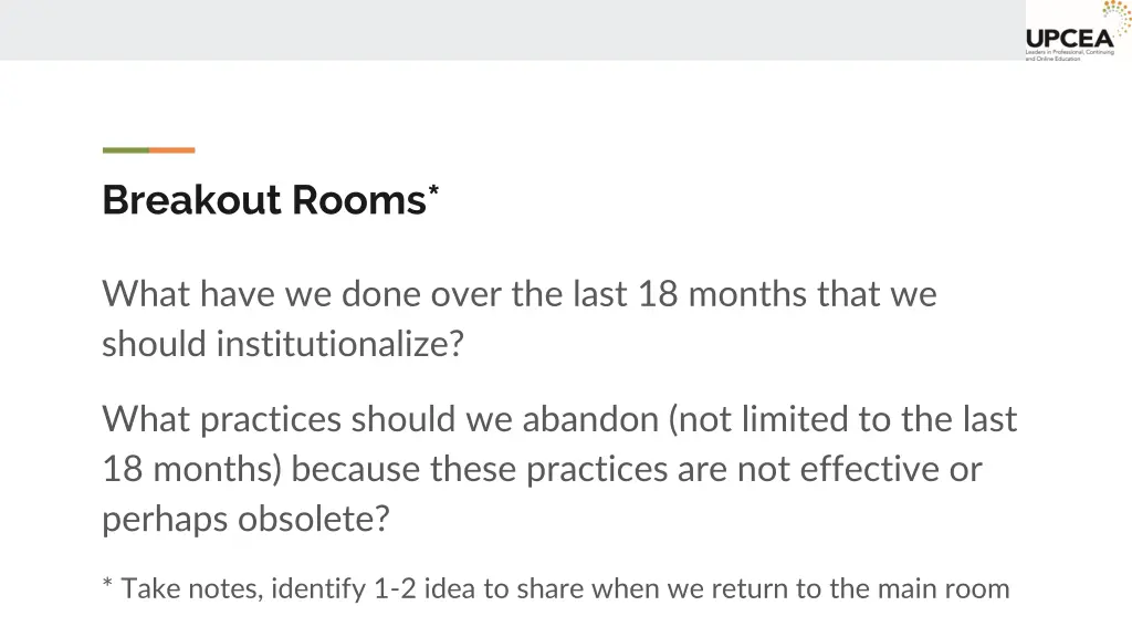 breakout rooms