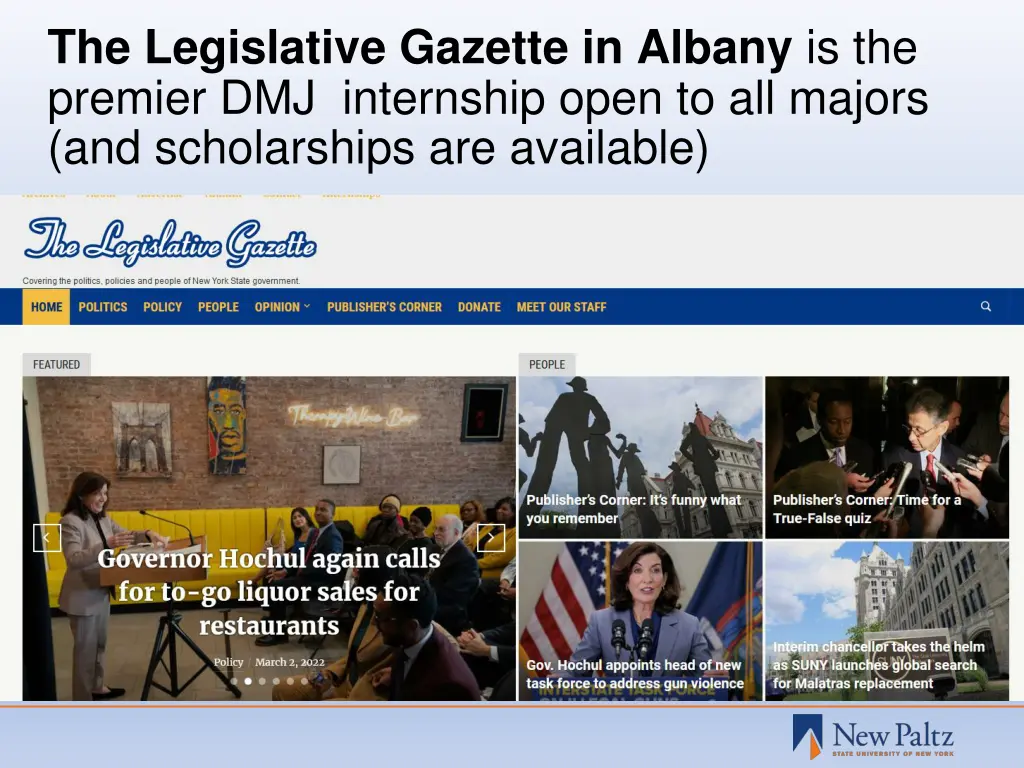 the legislative gazette in albany is the premier